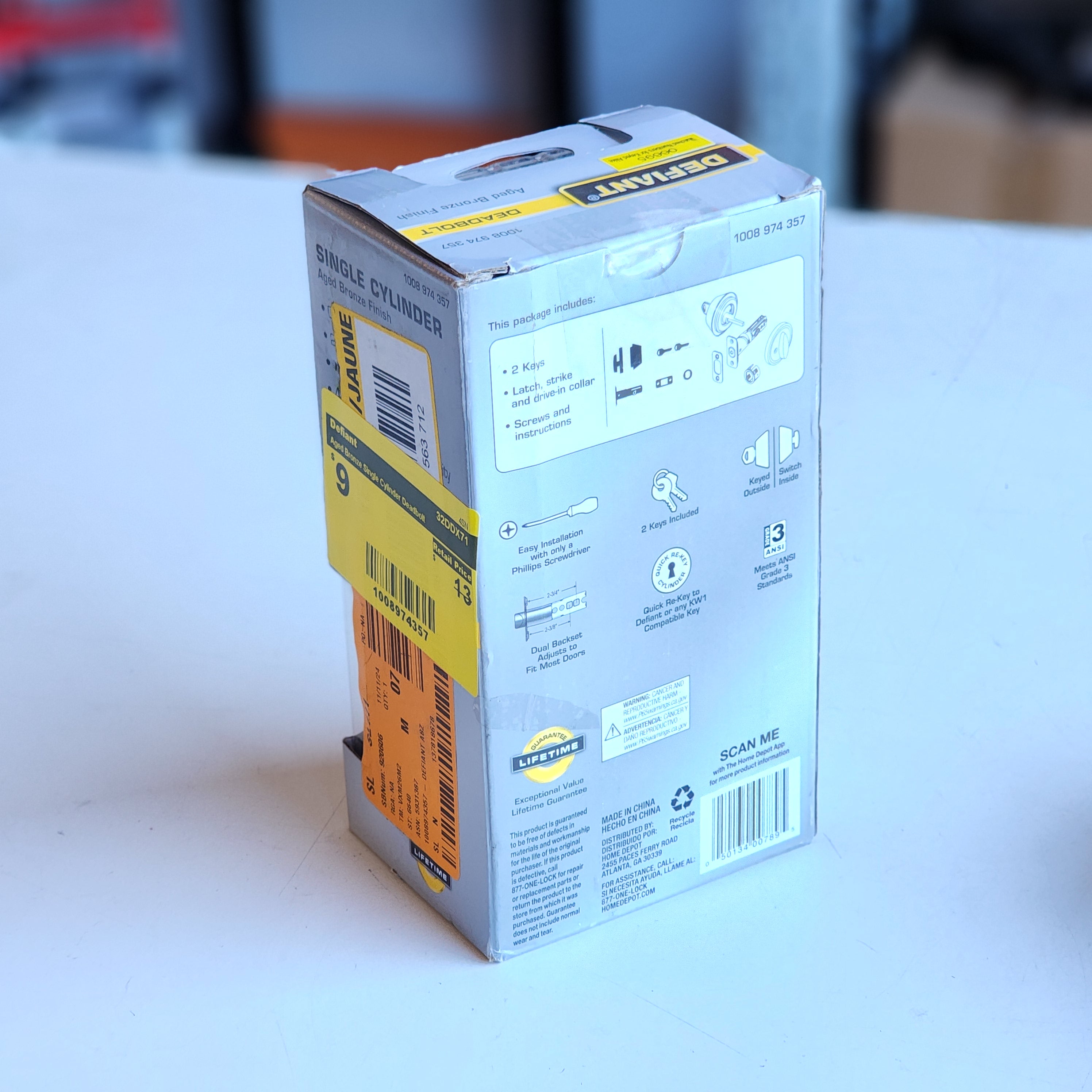 Aged Bronze Single Cylinder Deadbolt (32DDX71) Aged Bronze Single Cylinder Deadbolt (32DDX71)